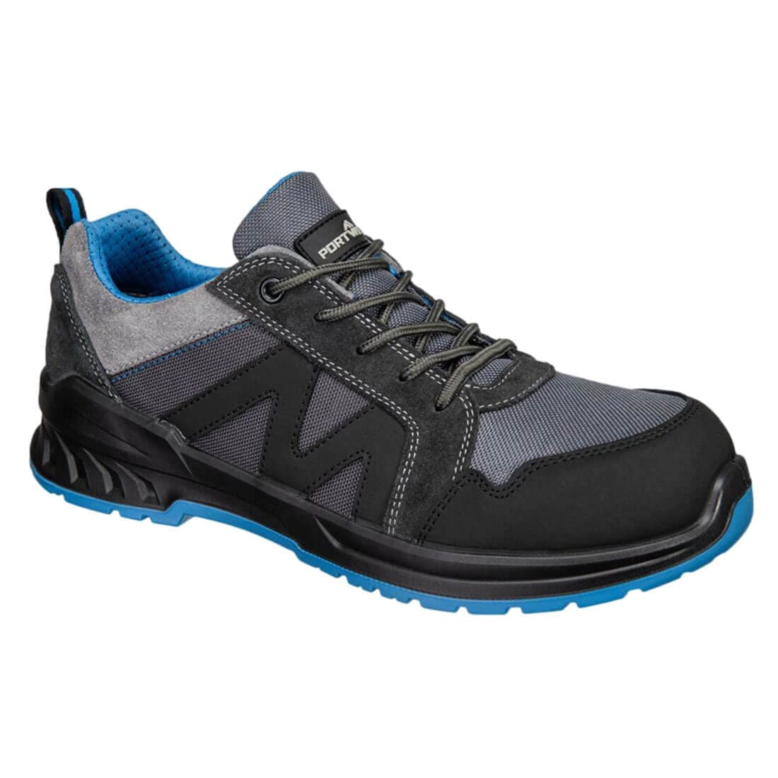 Composite Textile & Suede Trainer S1PS SR FO in Black/Blue