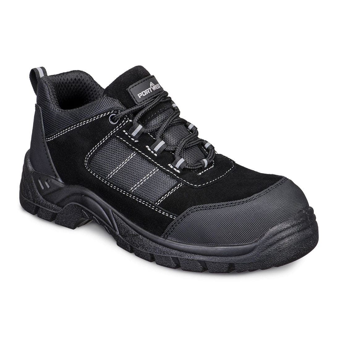 Composite Textile Suede Low Shoe S1 SR FO in Black