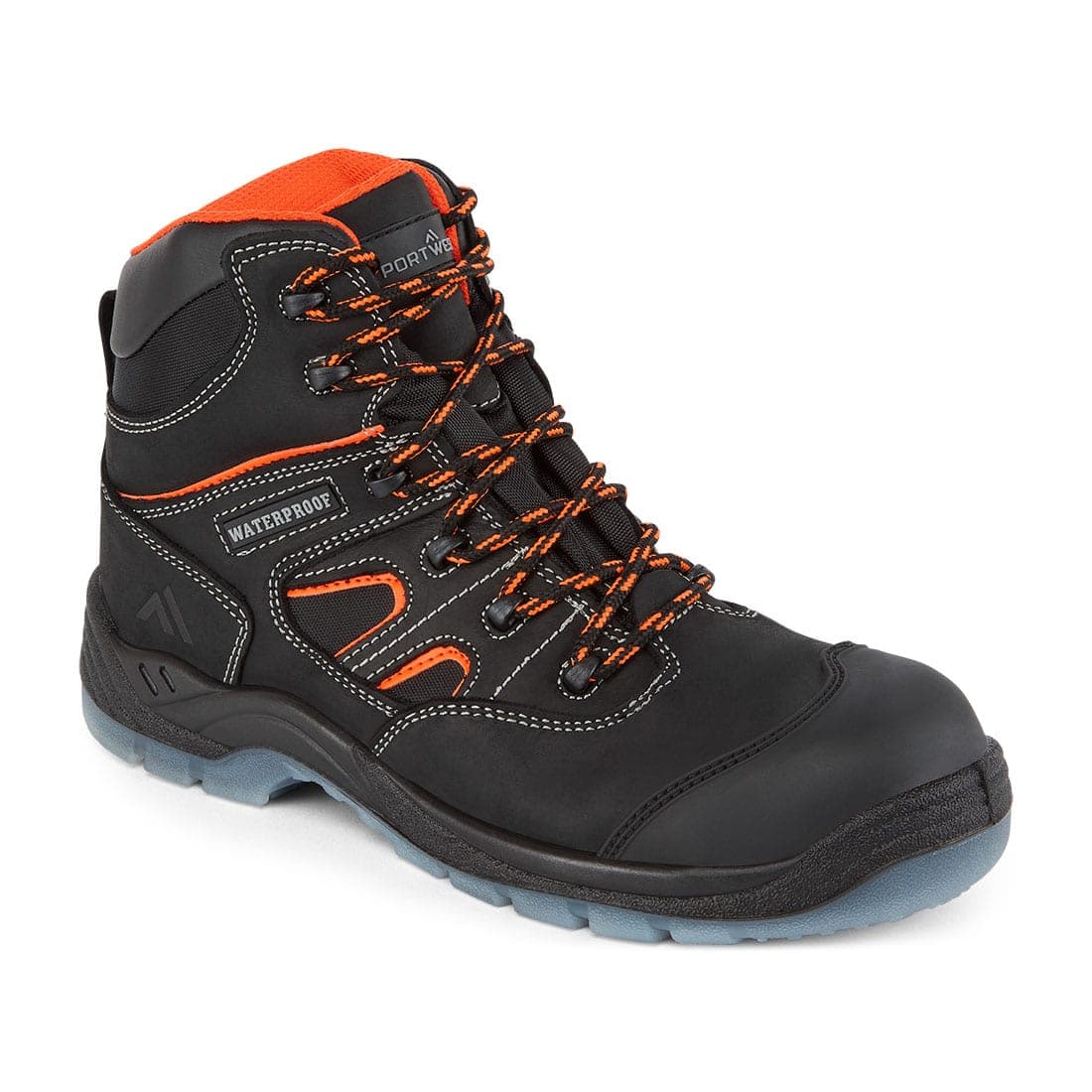 Composite Leather Mid Boot S7S SR FO in Black
