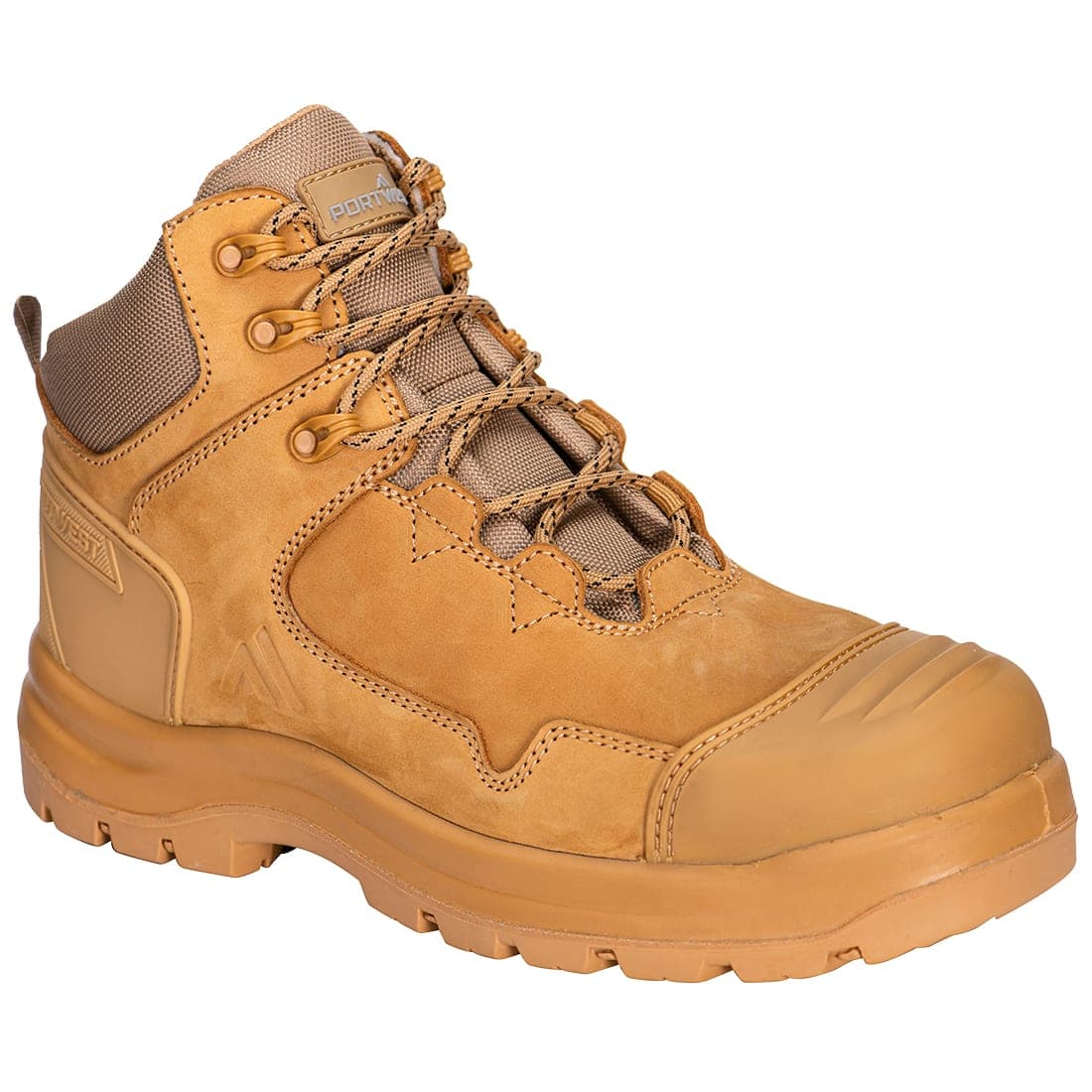 Composite Nubuck Leather Mid Boot S3S HRO SR FO SC LG in Black