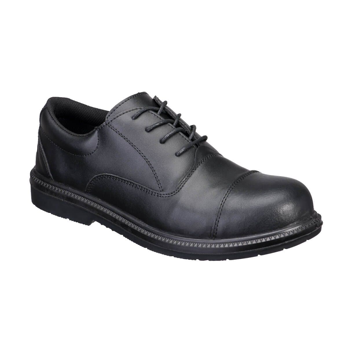 Steel Action Leather Executive Shoe S3 SR FO in Black