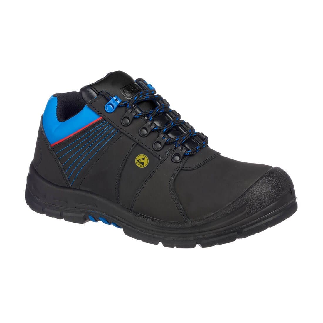 Composite Action Nubuck Low Shoe S3 ESD HRO SRC in Black/Blue