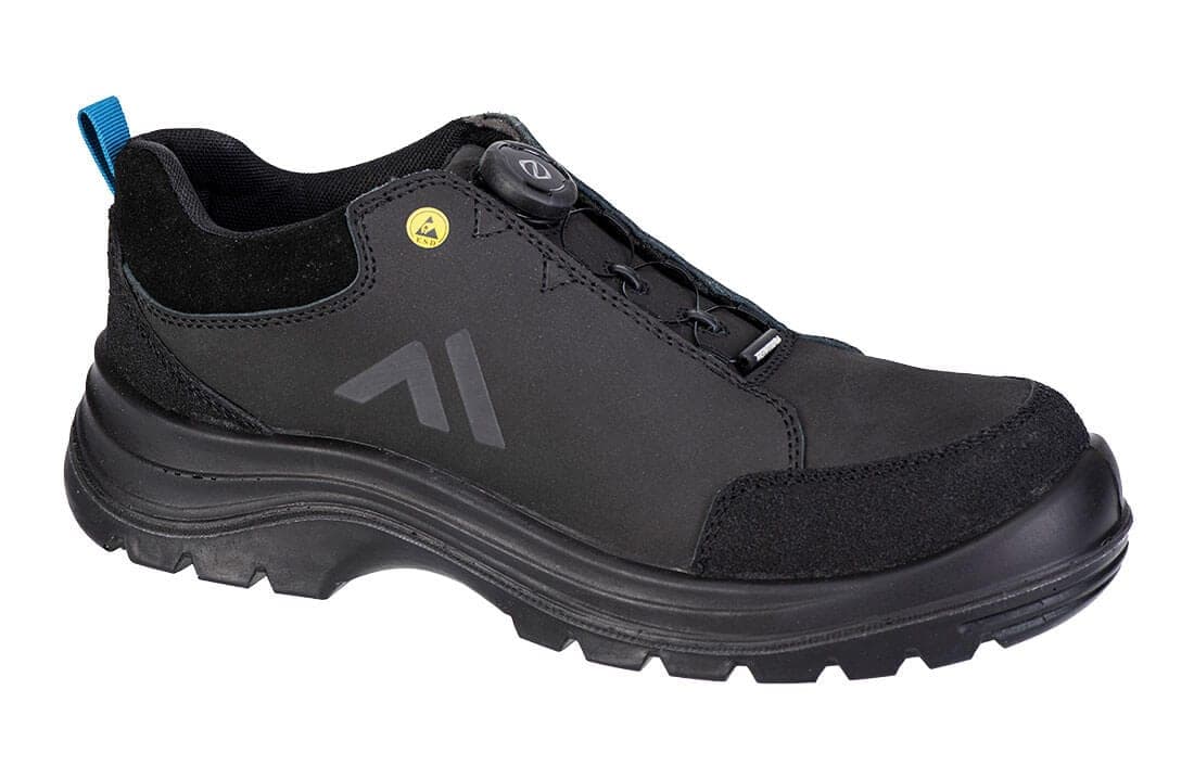 Composite Action Nubuck Low Shoe S3S ESD SR FO in Black/Blue
