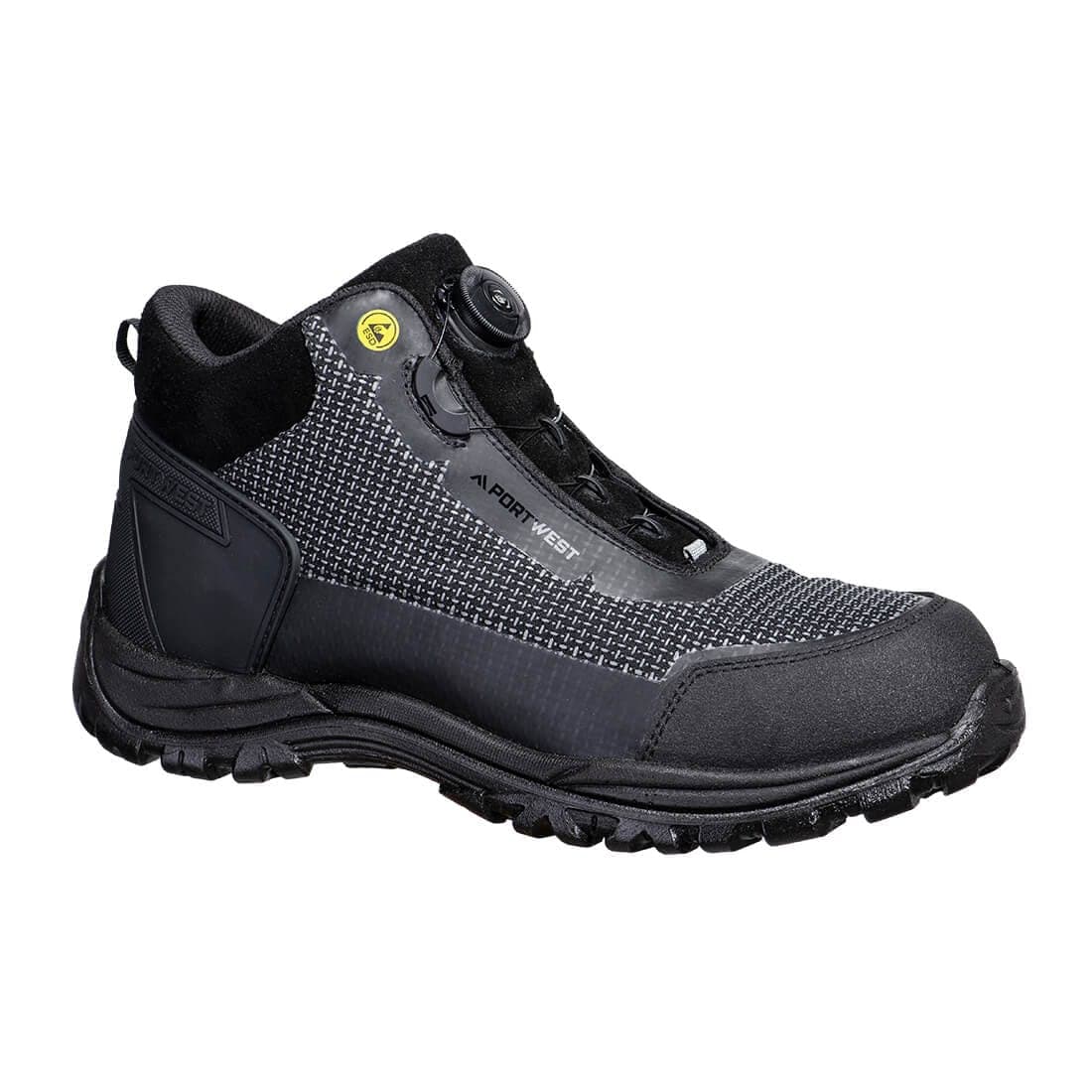 Composite Textile Mid Boot S3S ESD SR FO in Black/Green
