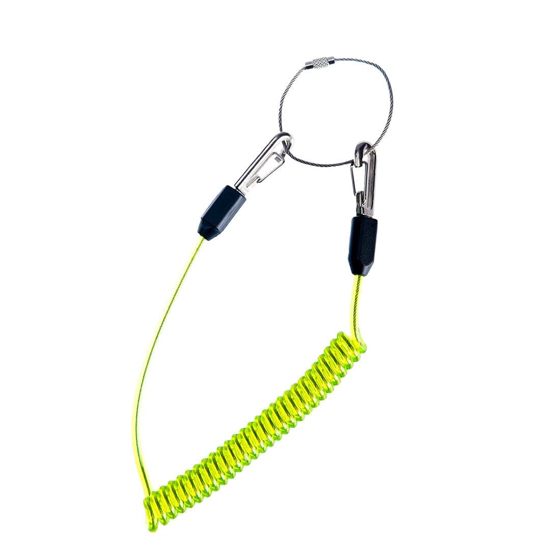 Coiled Tool Lanyard in Green