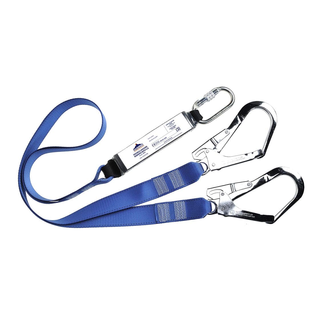 Double Webbing 1.8m Lanyard With Shock Absorber in Royal Blue