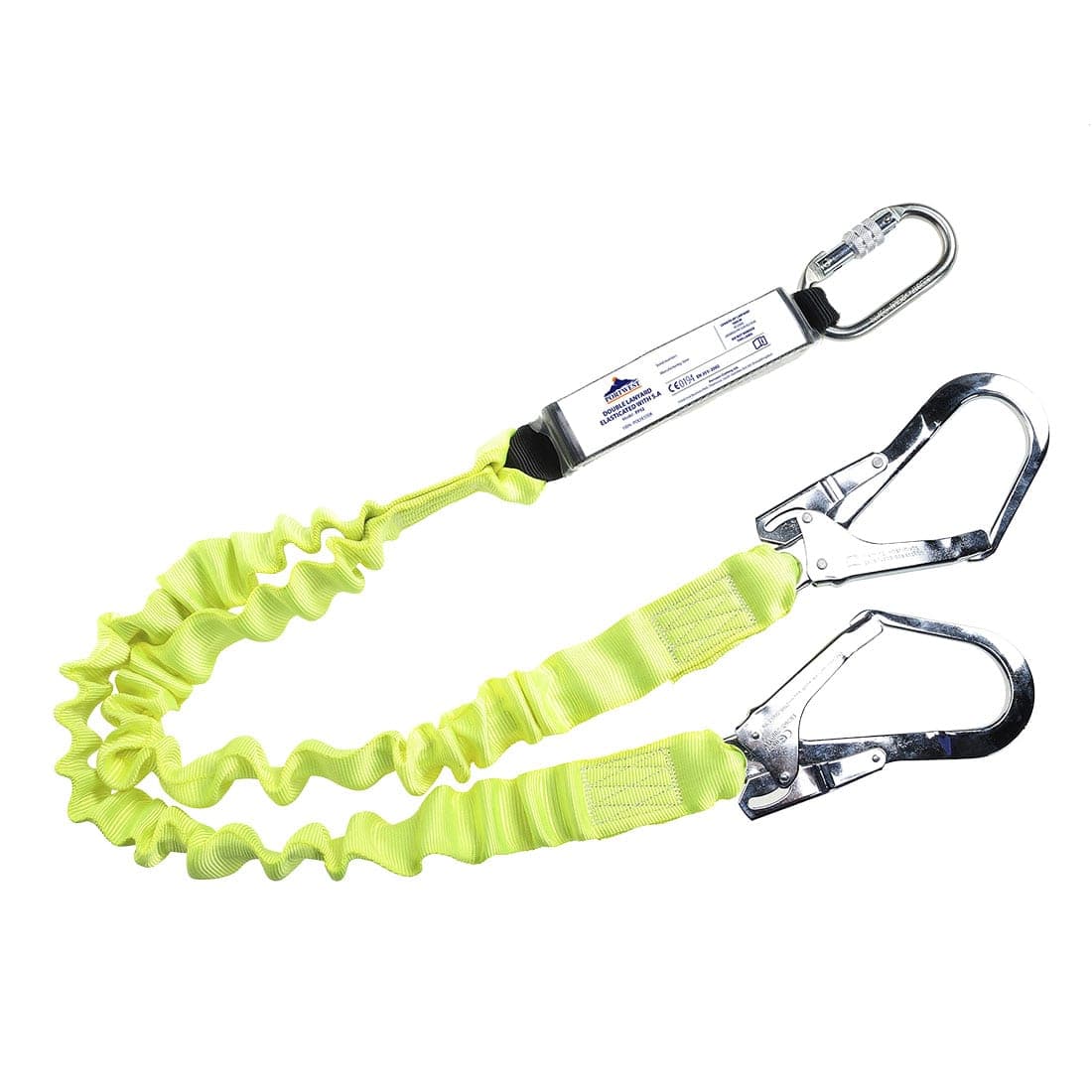 Double Elasticated 1.8m Lanyard With Shock Absorber in Yellow