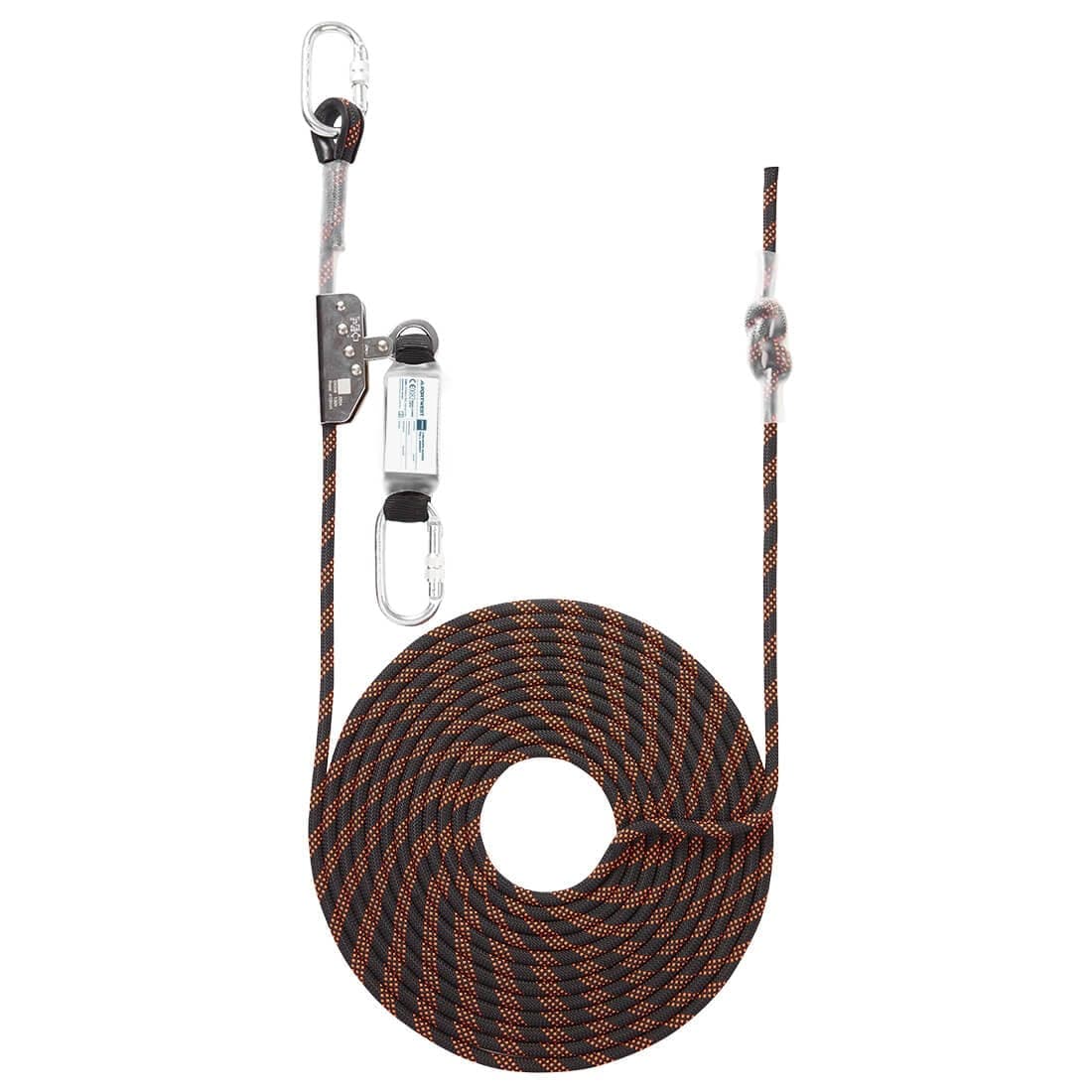 10m Rope Guided Fall Arrest in Black/Orange