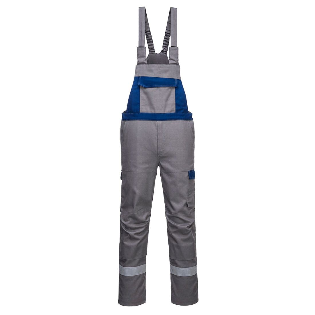 Bizflame Industry Two Tone FR Bib and Brace in Grey