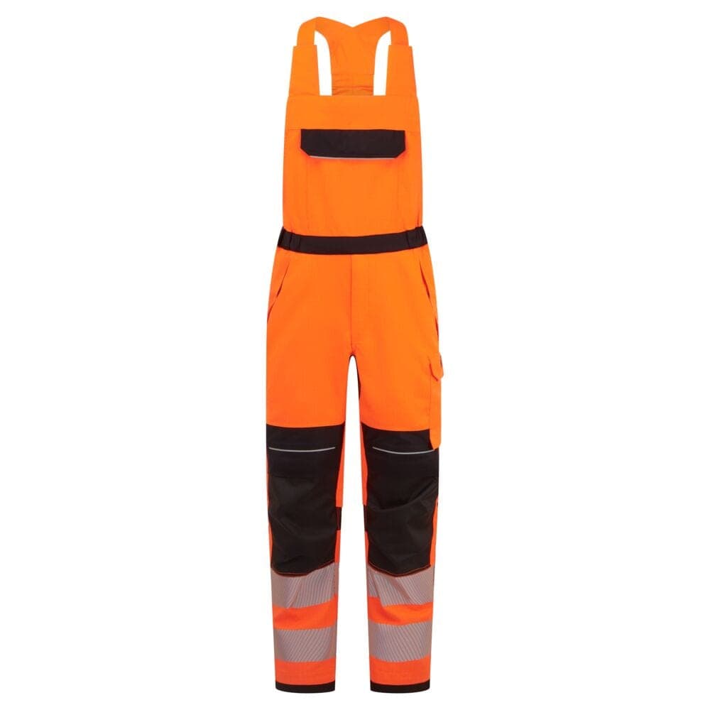 PW3 Modaflame Work HVO Multi-Norm FR Bib and Brace in Orange/Black