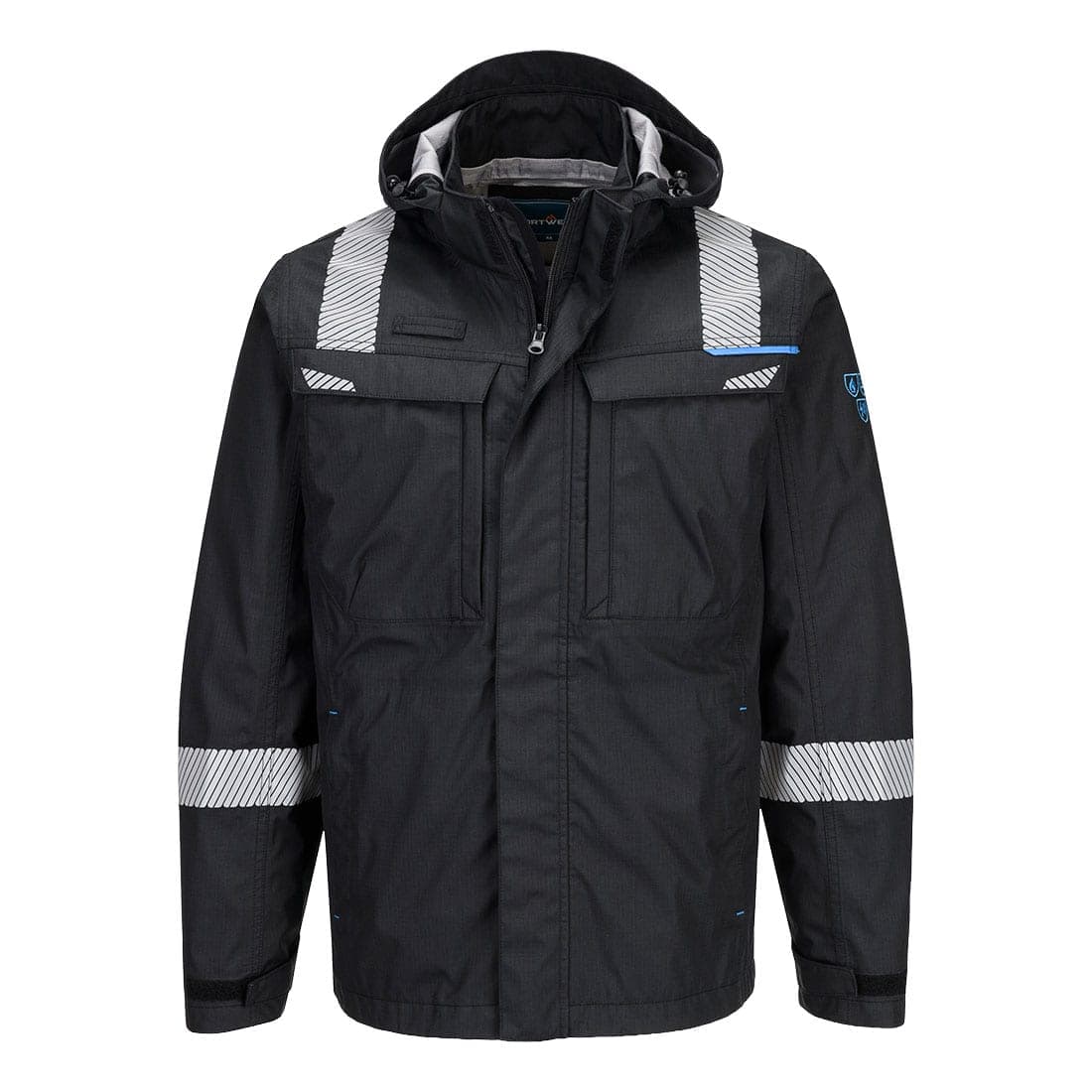 WX3 Modaflame Rain+ FR Shell Jacket in Black