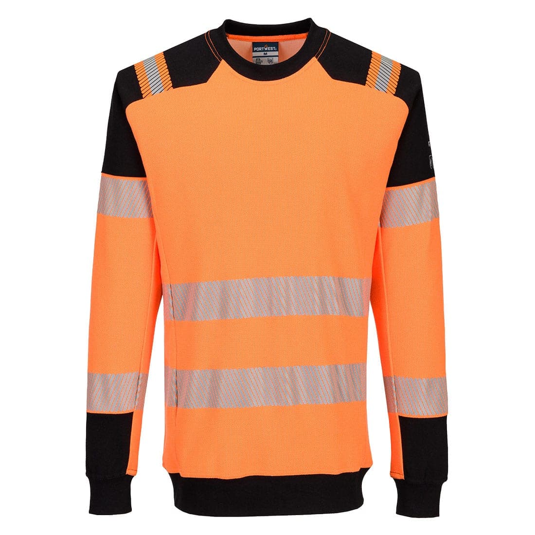 PW3 Modaflame Knit HVO FR Sweatshirt in Orange/Black