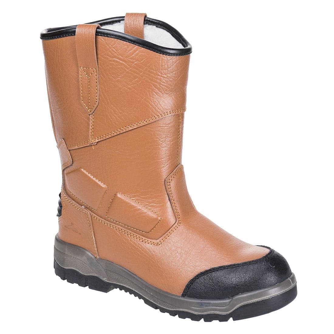 Steel Action Leather Rigger Boot S3 CI SRC in Tan