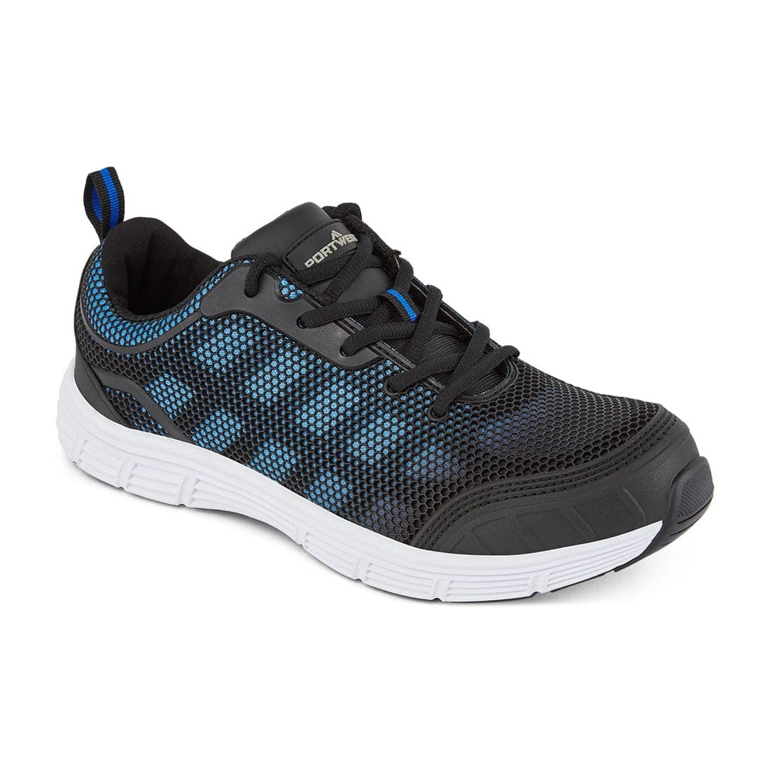Steel Textile Trainer S1P FO SR in Black/Blue