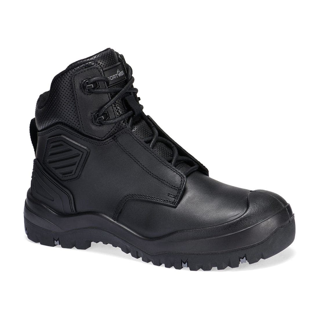 Steel Leather Ankle Boot S3 SC HRO HI CI LG SR FO in Black