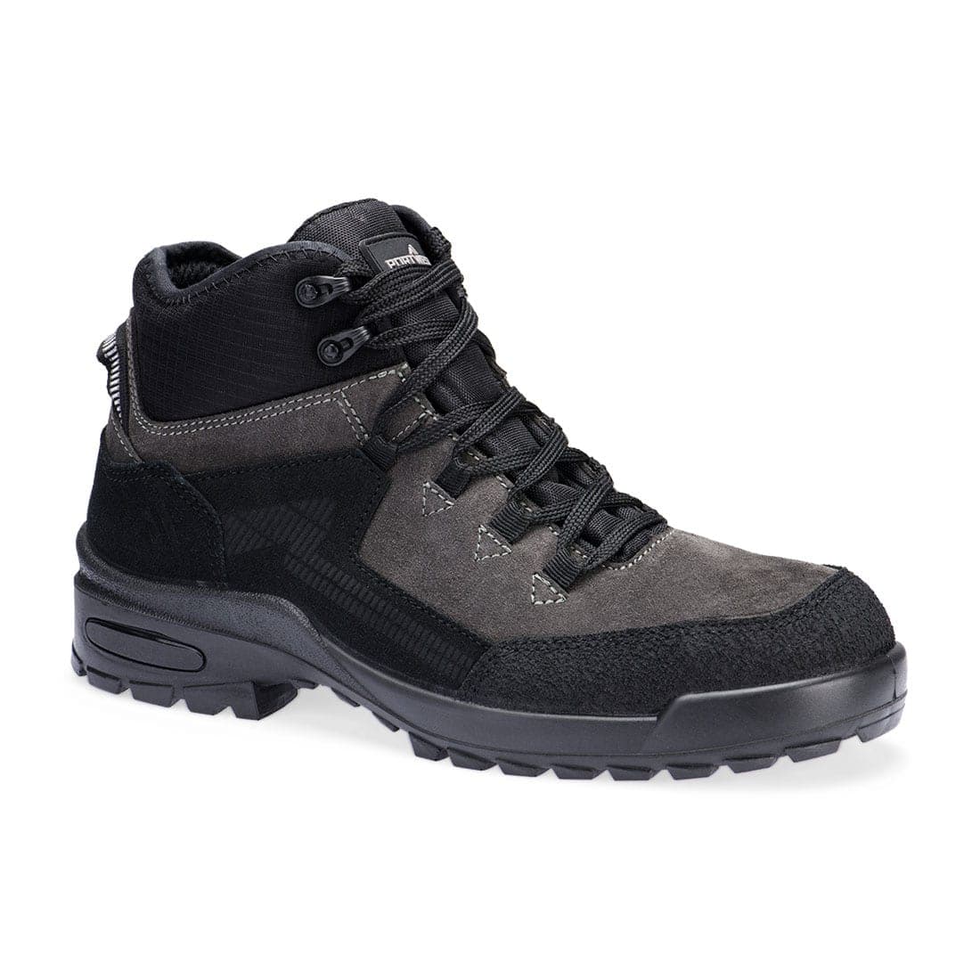 Steel Suede Ankle Boot S3L CI FO SR in Black/Grey