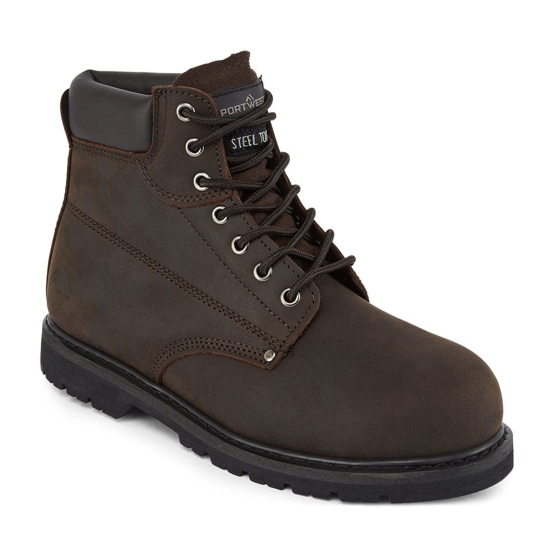 Steel Leather Welted Ankle Boot SB HRO in Brown