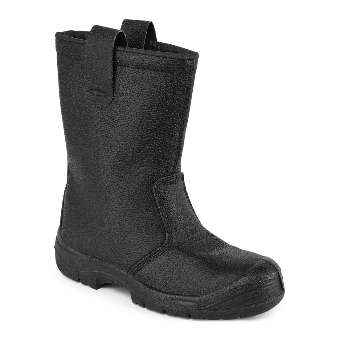 Steel Leather Rigger Boot S3 SR in Black