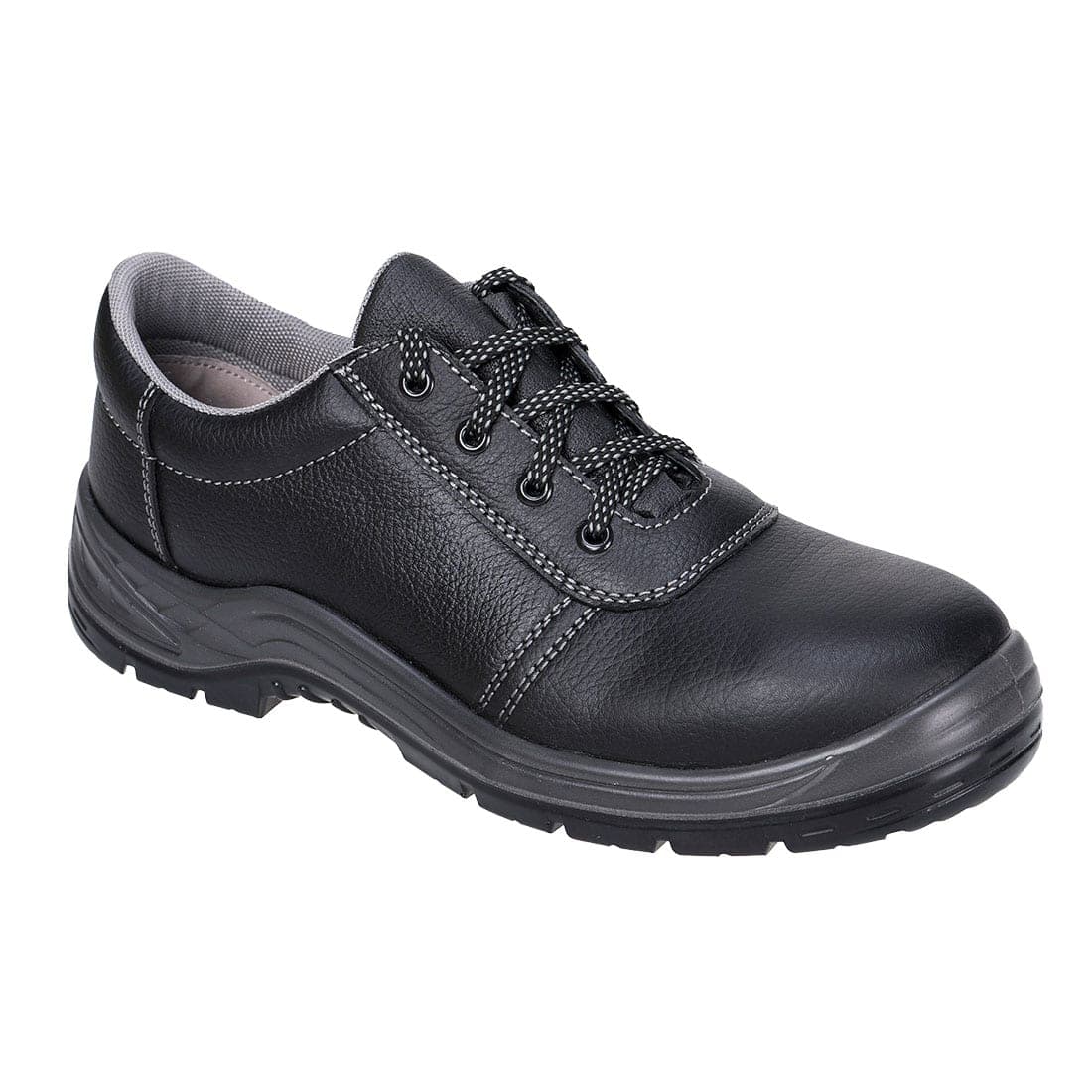 Steel Leather Low Shoe S3 SRC in Black