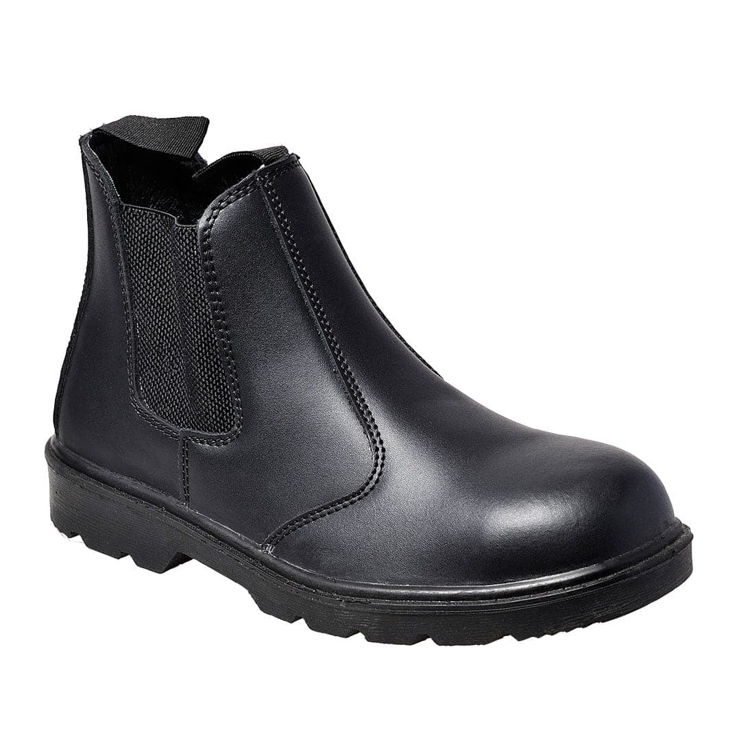 Steel Leather Dealer Boot S1P FO SR in Black