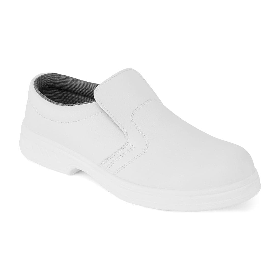 Occupational Microfibre Slip On Shoe O2 FO SR in White
