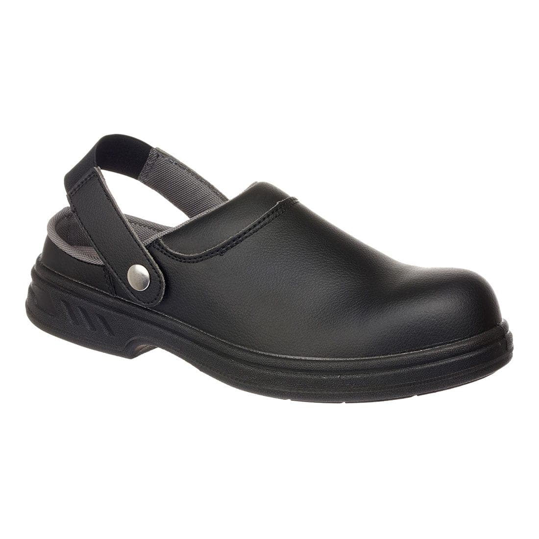 Steel Microfibre Clog SB FO SR WPA E A in Black