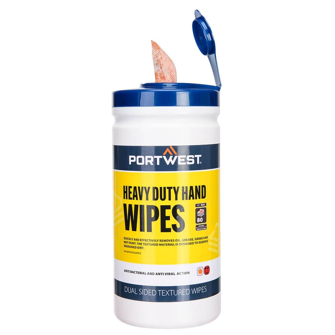 Heavy Duty Hand Wipes (80 Wipes) in Orange