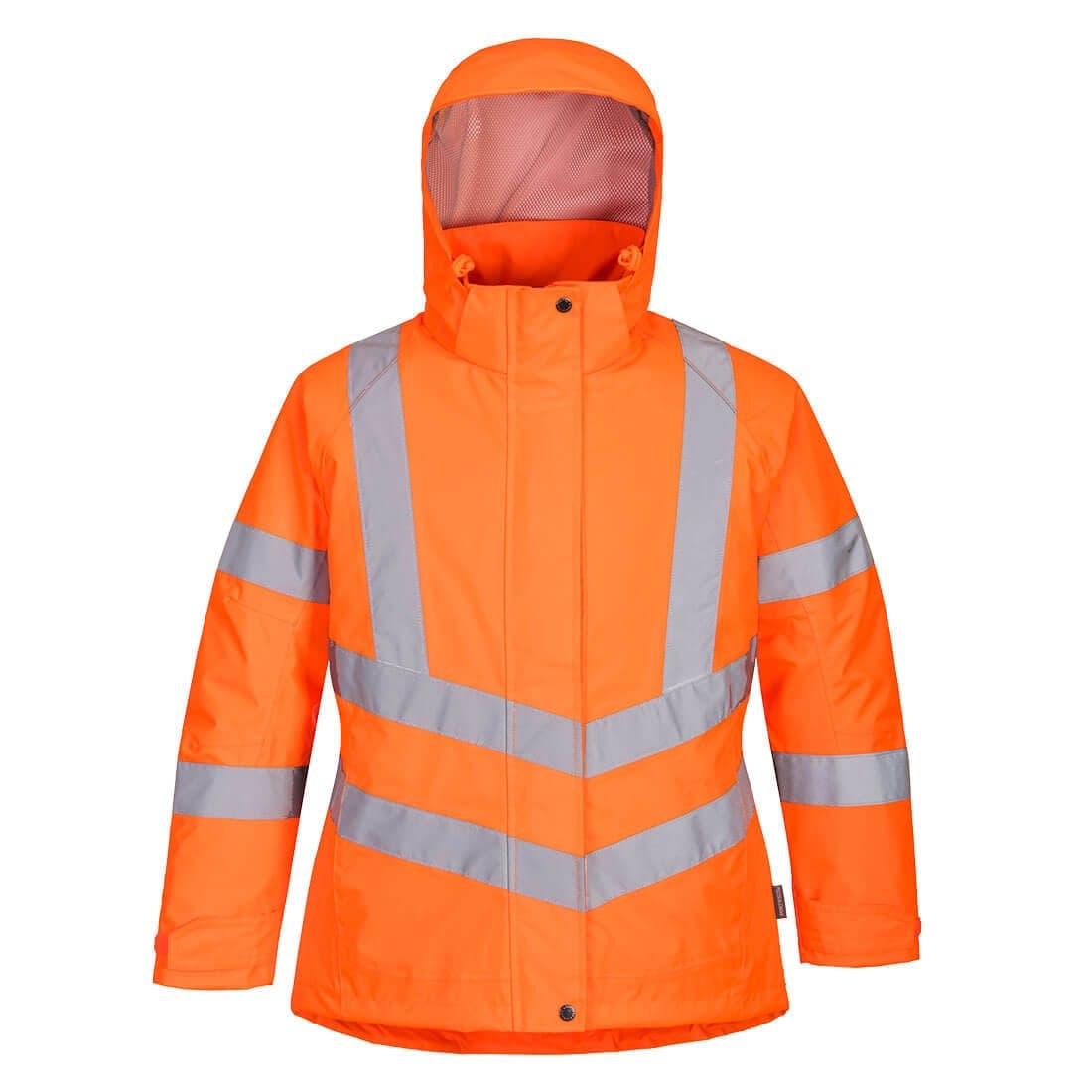 Hi-Vis Women's Winter Jacket in Orange