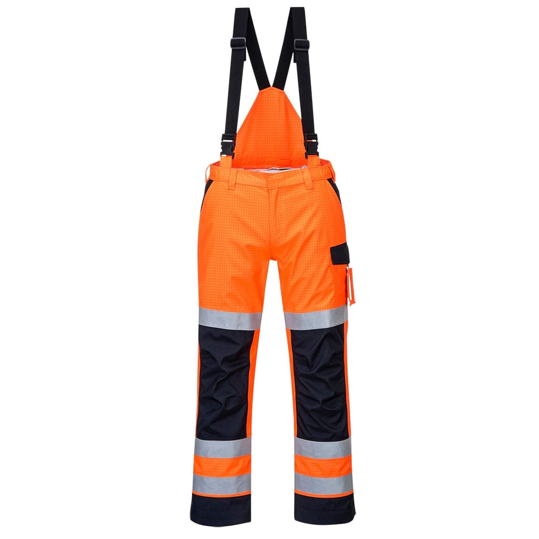Modaflame Rain+ Hi-Vis Multi-Norm Contrast FR Trousers in Orange/Navy