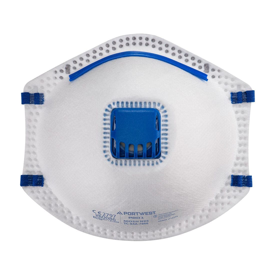 FFP2 Valved Respirator (Pk10) in White