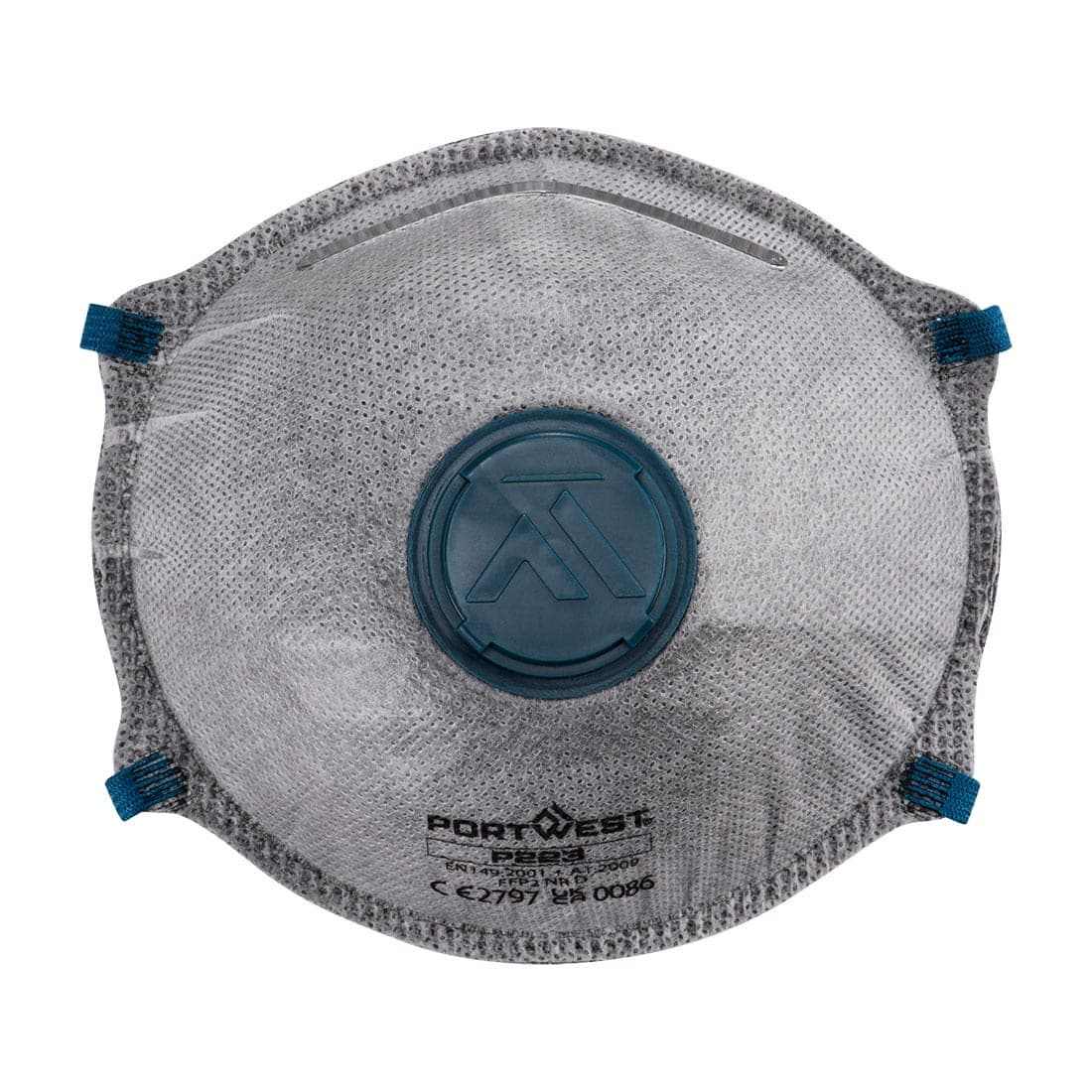 FFP2 Carbon Valved Dolomite Respirator (Pk10) in White