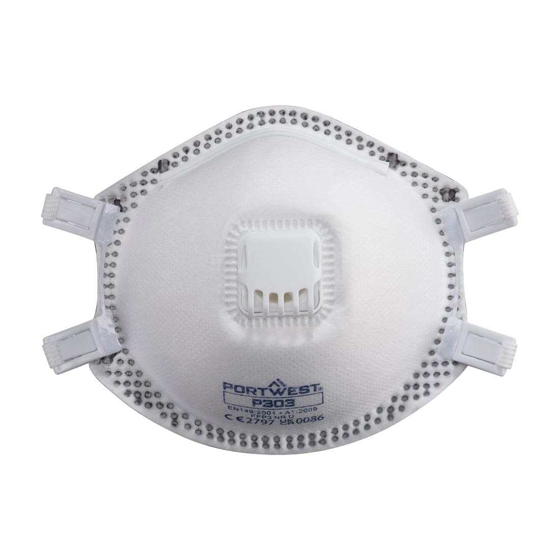 FFP3 Valved Dolomite Respirator (Pk10) in White