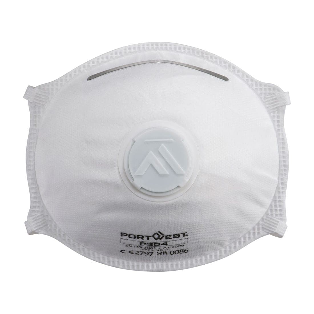 FFP3 Valved Dolomite Light Cup Respirator (Pk10) in White