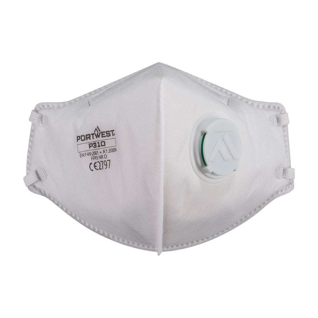 FFP3 Valved Dolomite Fold Flat Respirator (Pk3) in White