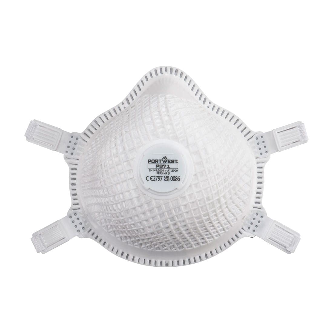 ERGONET FFP3 Valved Dolomite Respirator (Pk5) in White