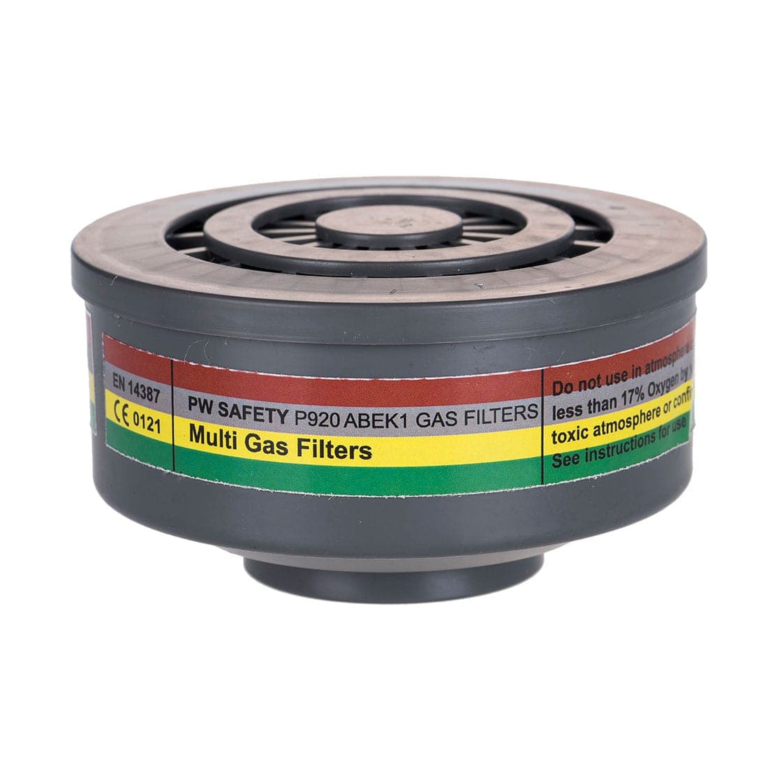 ABEK1 Gas Filter Special Thread Connection (Pk4) in Grey