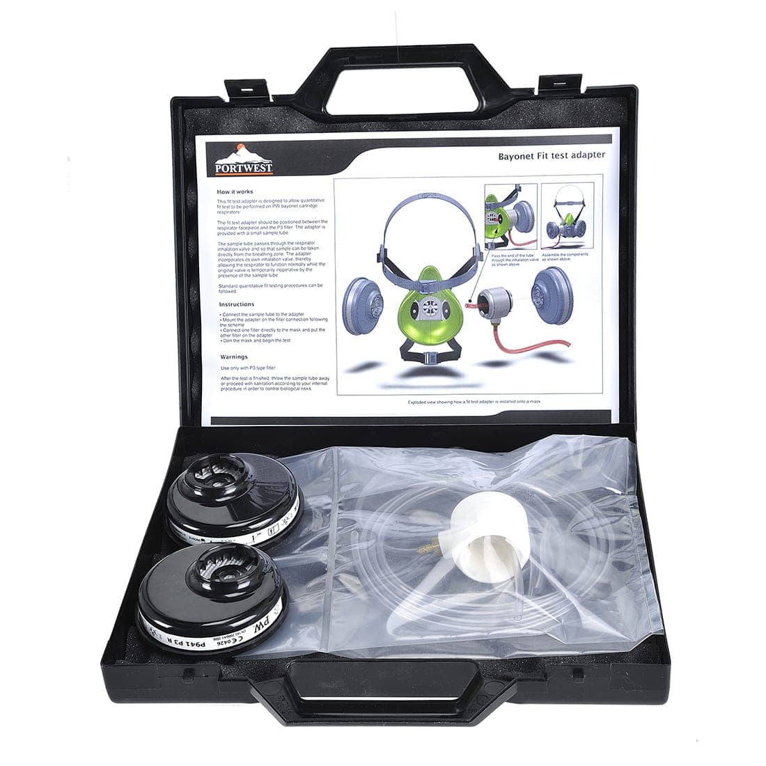 Bayonet Fit Test Adapter Kit in Black