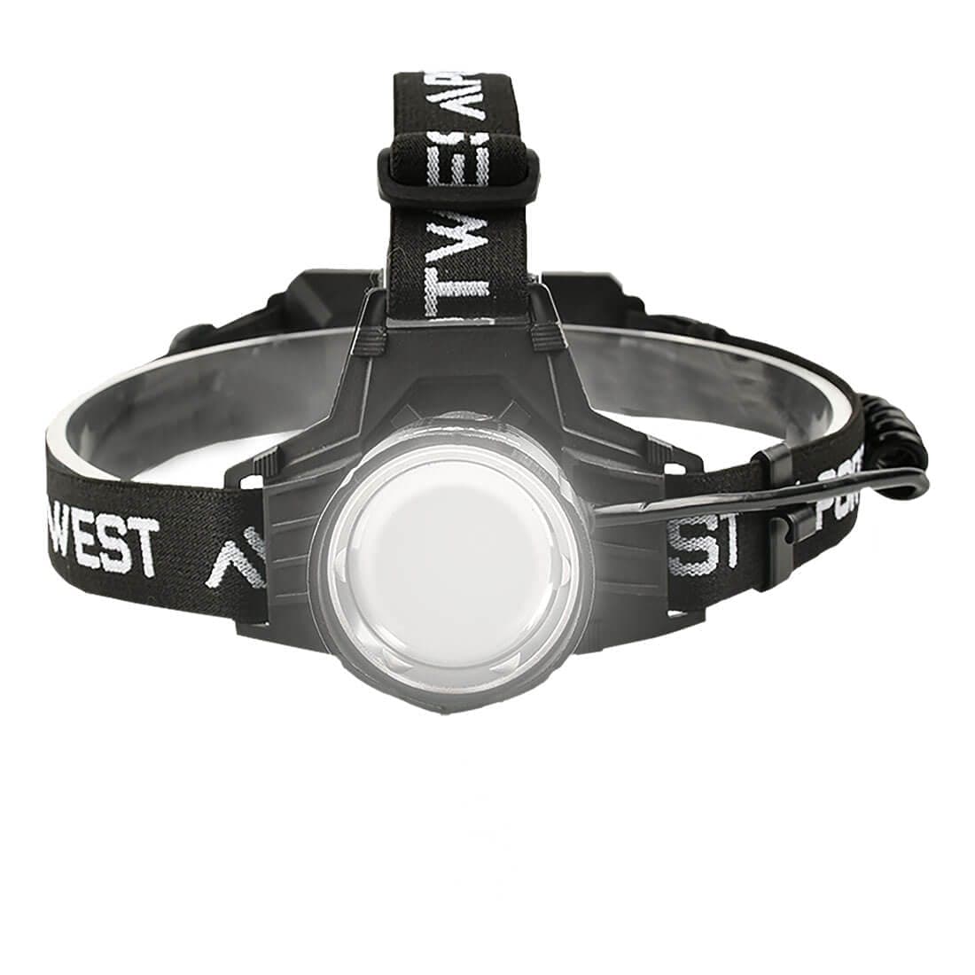High Power Focusing Head Light in Black