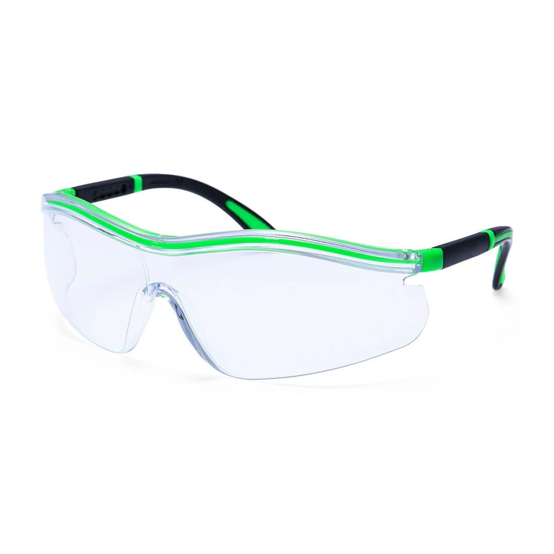 Neon Safety Glasses in Clear