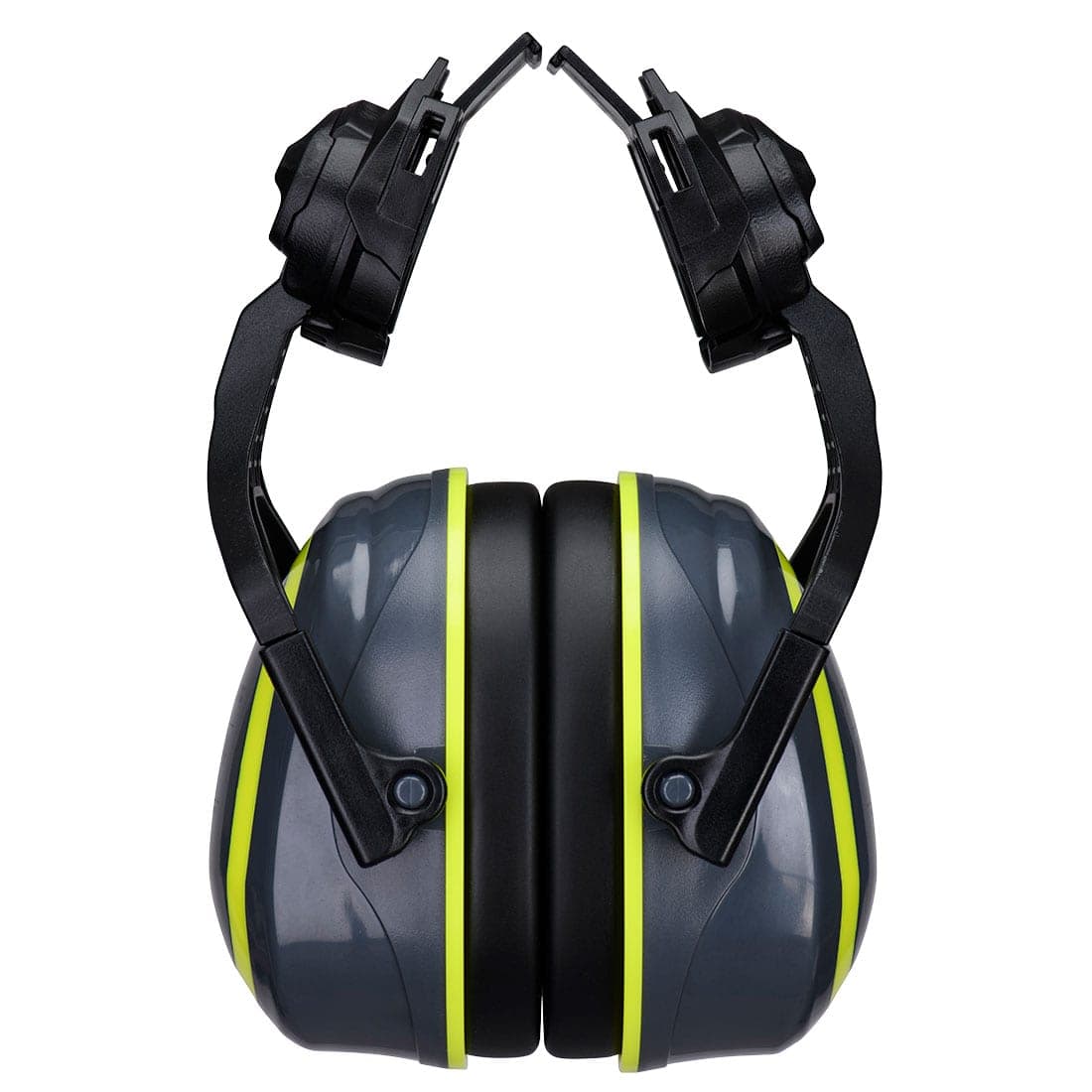 HV Extreme Ear Defenders Medium Clip-On Metal Free in Grey/Yellow