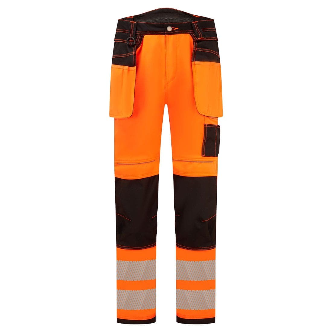 PW3 Hi-Vis Stretch Holster Pocket Trousers in Orange/Black