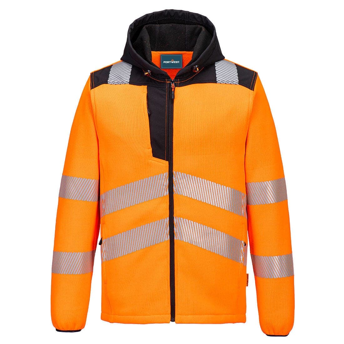 PW3 Hi-Vis Technical Fleece in Orange/Black