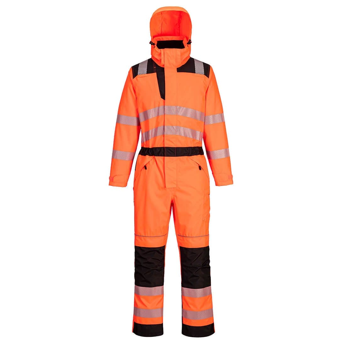 PW3 Hi-Vis Rain Coverall in Orange/Black