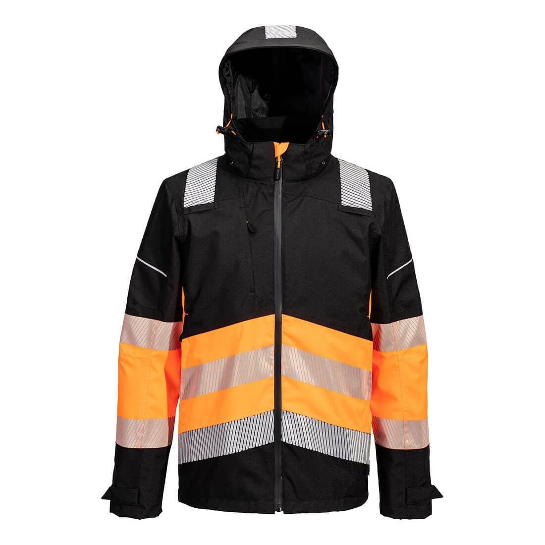PW3 Hi-Vis Class 1 Extreme Rain Jacket in Orange/Black