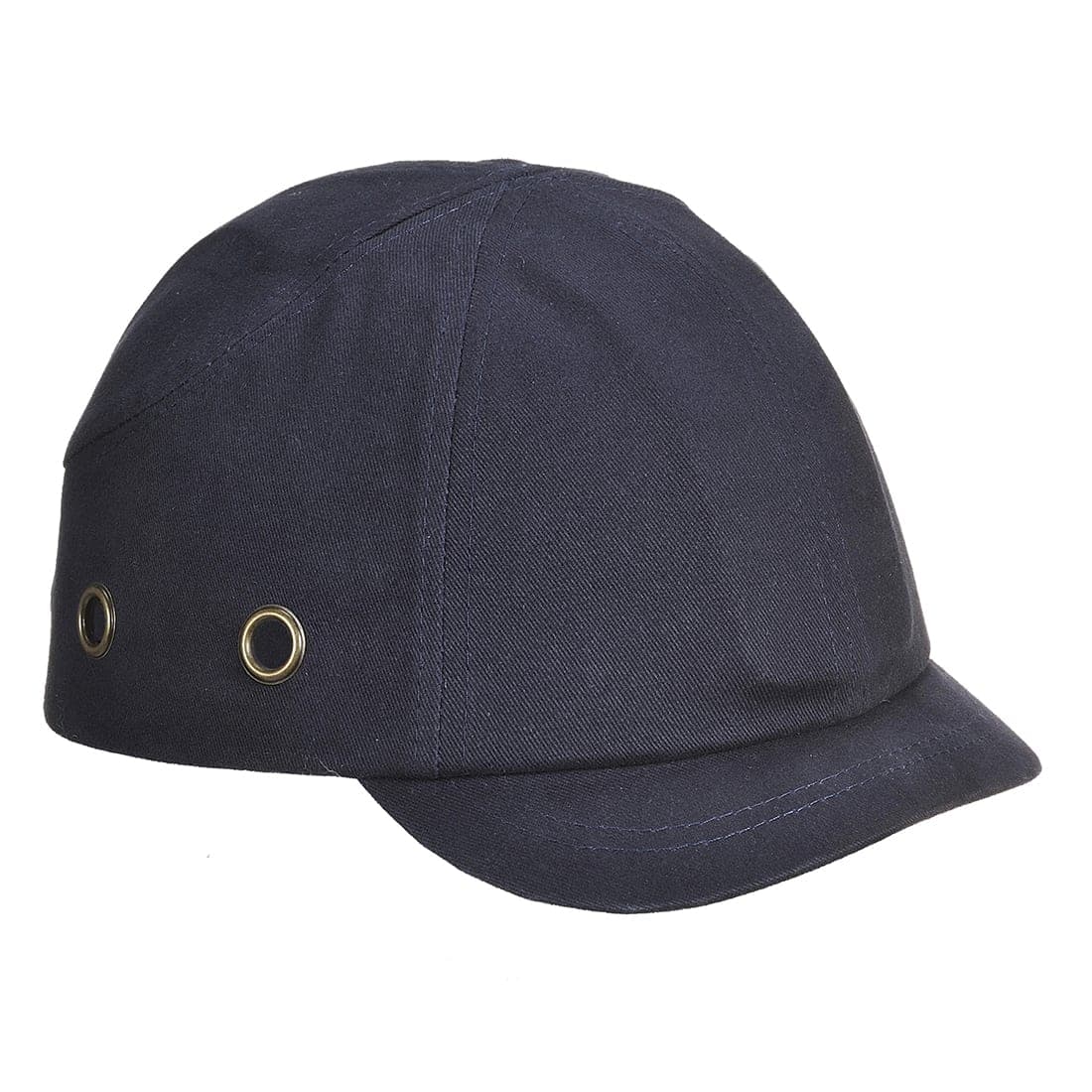 Short Peak Bump Cap in Black