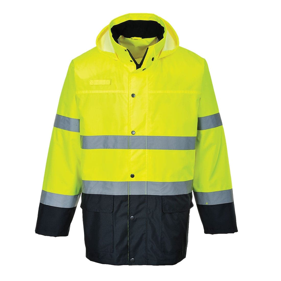 Hi-Vis Contrast Rain Lite Traffic Jacket in Yellow/Navy