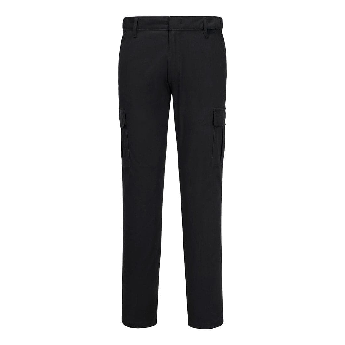 Stretch Slim Fit Combat Trousers in Black