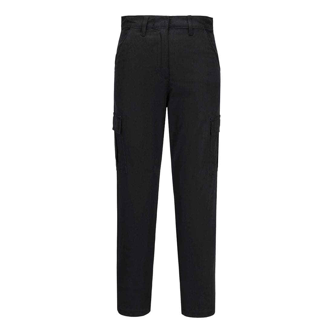 Women's Stretch Cargo Trousers in Black
