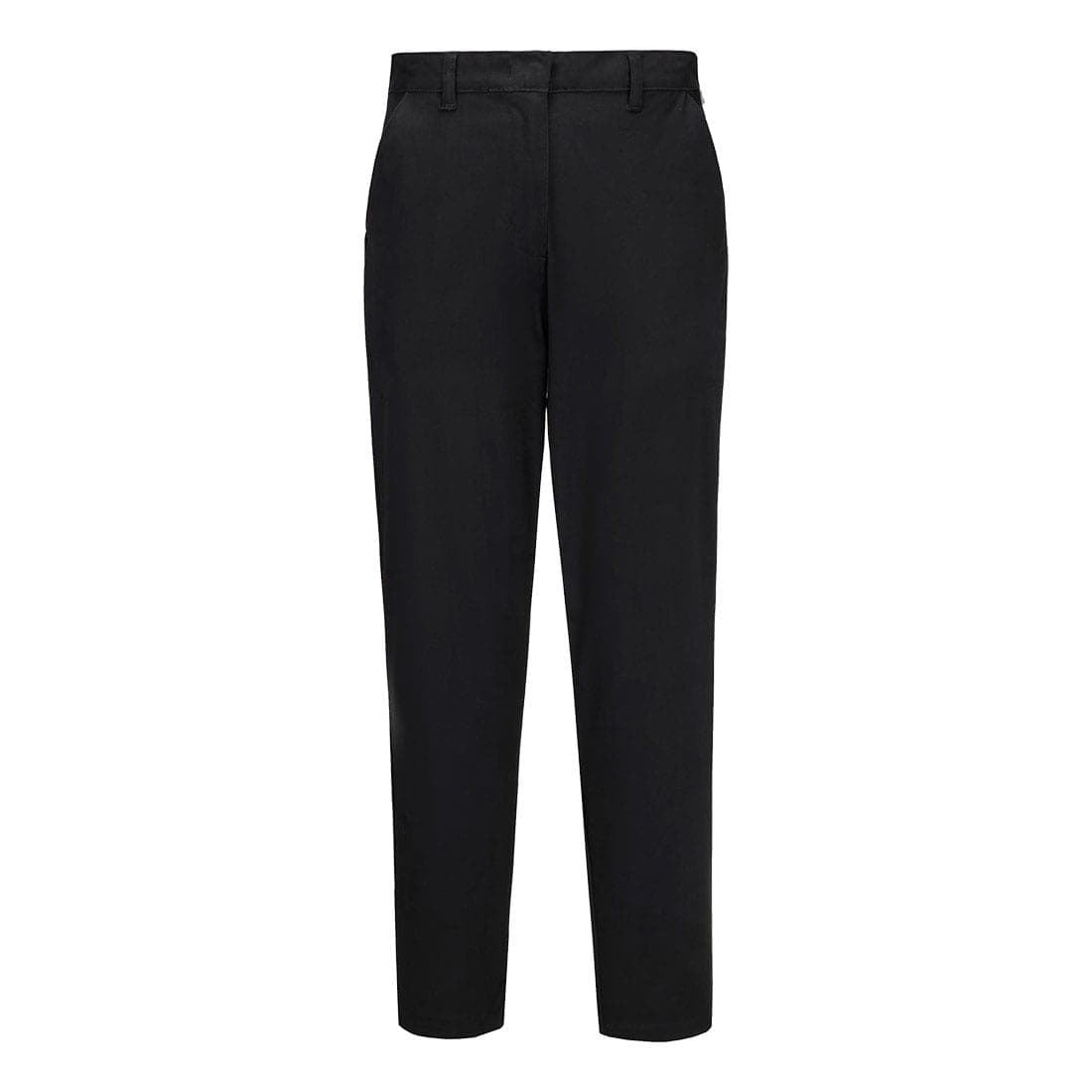 Women's Stretch Slim Chino Trousers in Black