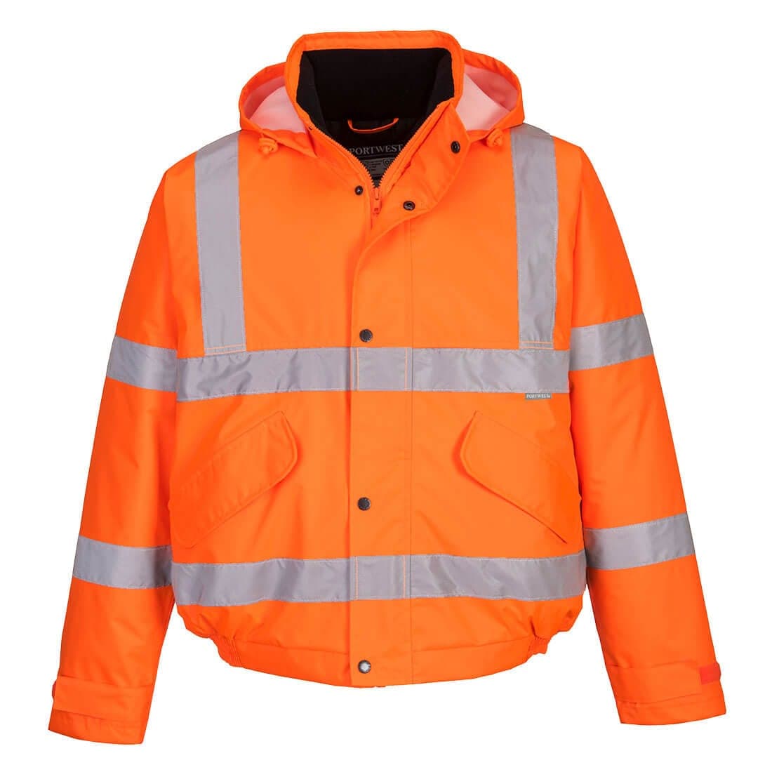 Hi-Vis Winter Bomber Jacket in Orange